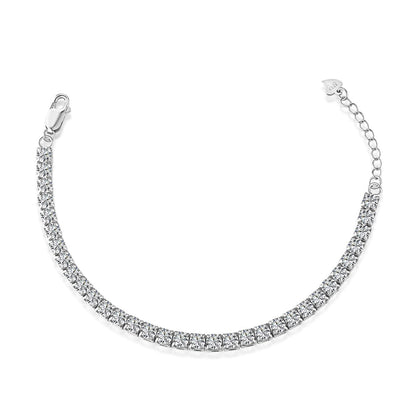 [Amore Jewelry]Sparkling Radiant Princess Cut Tennis Bracelet