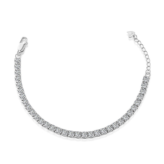 [Amore Jewelry]Sparkling Radiant Princess Cut Tennis Bracelet