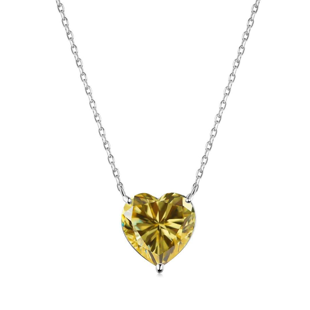 [Amore Jewelry]6.0 carat Radiant Heart Shape Necklace
