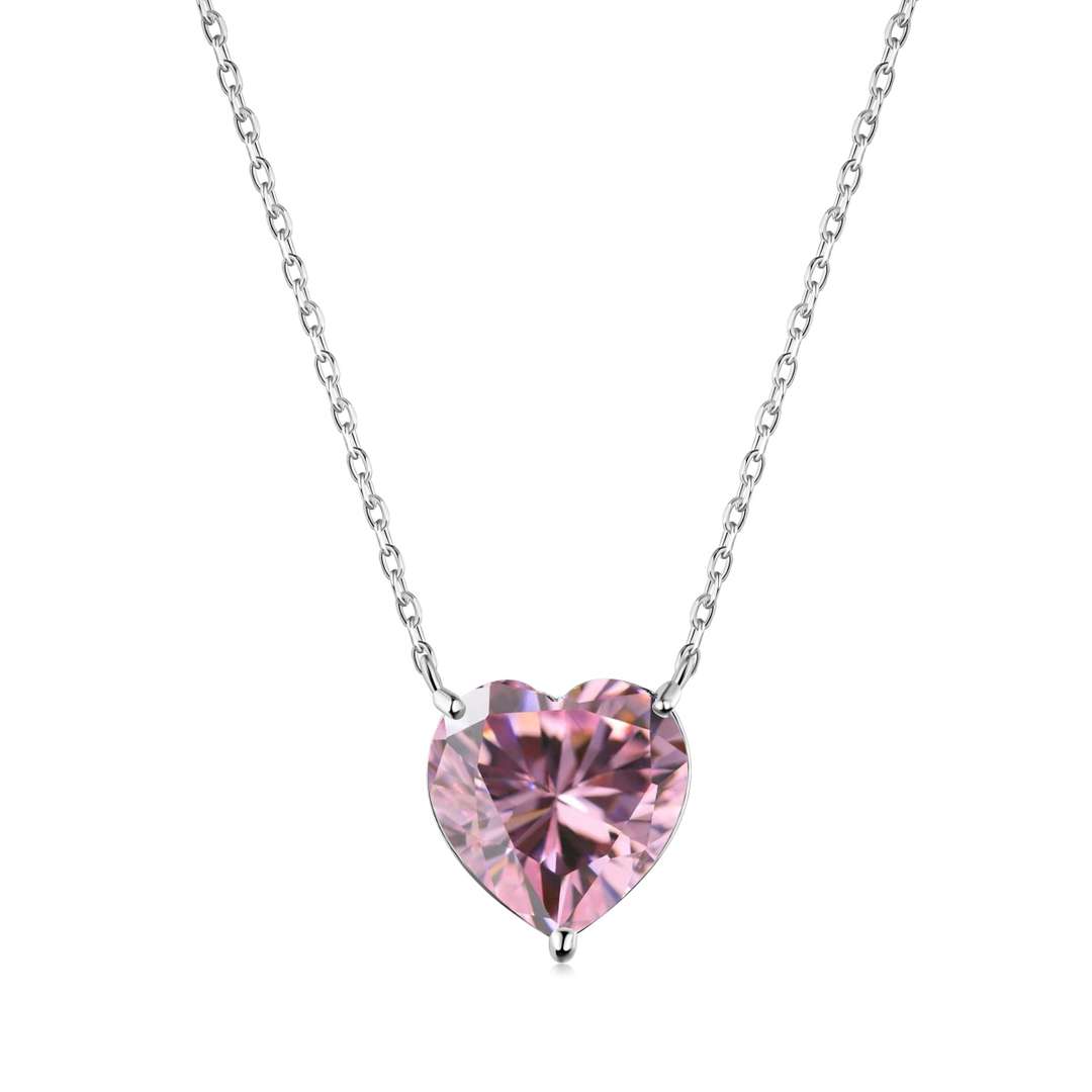 [Amore Jewelry]6.0 carat Radiant Heart Shape Necklace