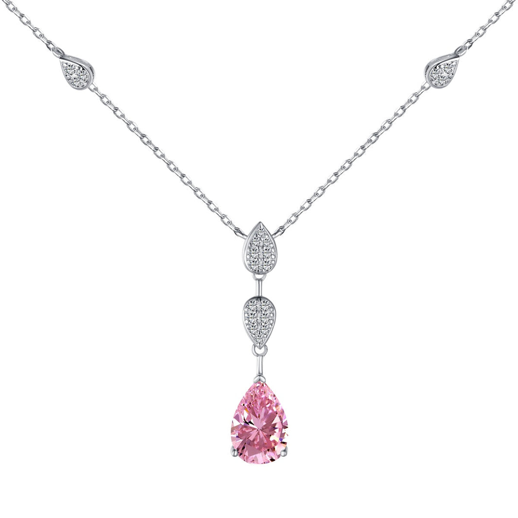 [Amore Jewelry]Dazzling Pear Cut Necklace