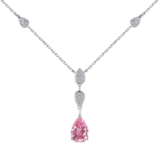 [Amore Jewelry]Dazzling Pear Cut Necklace