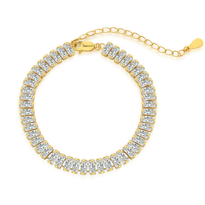 [Amore Jewelry]Exquisite Emerald Cut Daily Bracelet