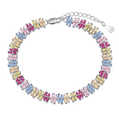 [Amore Jewelry]Sparkling Exquisite Multi Cut Party Bracelet