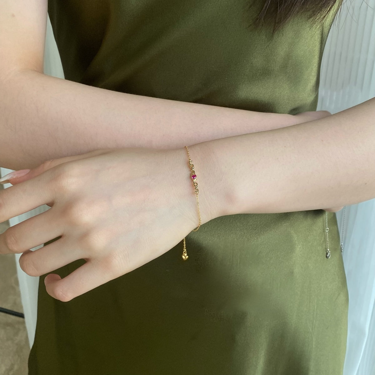 [Amore Jewelry]Romantic Heart Shape Lover Bracelet