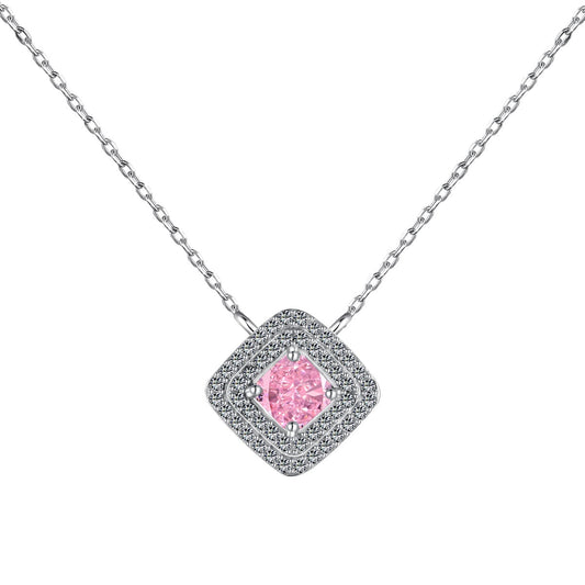 [Amore Jewelry]Sparkling Asscher Cut Necklace