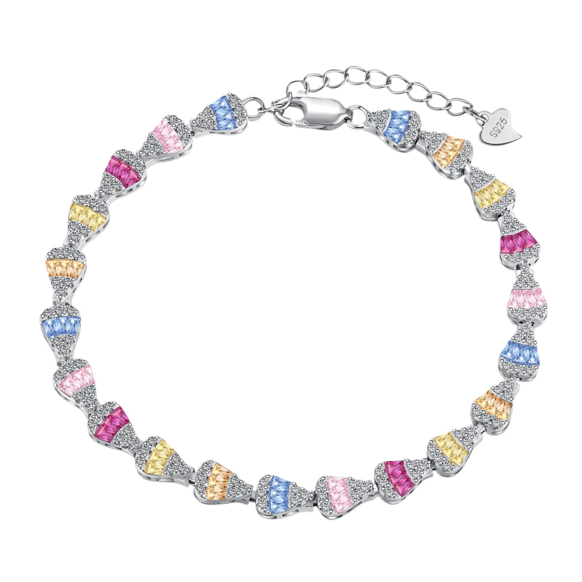 [Amore Jewelry]Radiant Water Drop Shape Daily Bracelet