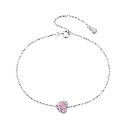 [Amore Jewelry]Heart-Shaped Gentle and Versatile Bracelet