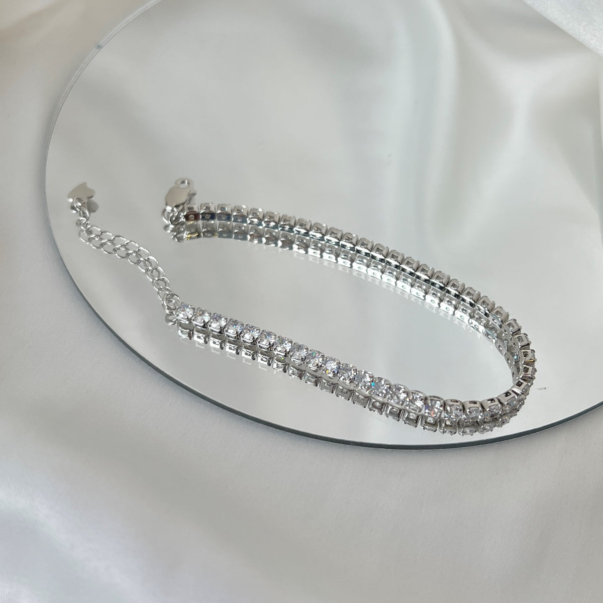 [Amore Jewelry]Sparkling Round Cut Daily Bracelet