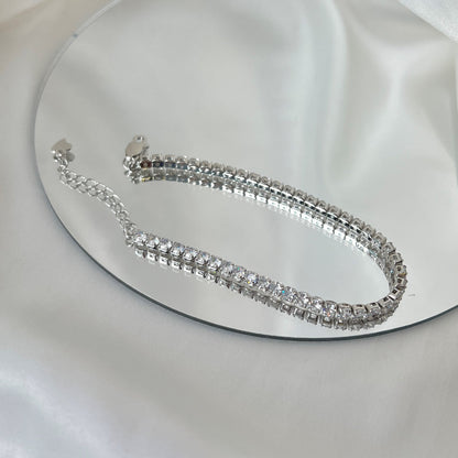 [Amore Jewelry]Sparkling Round Cut Daily Bracelet