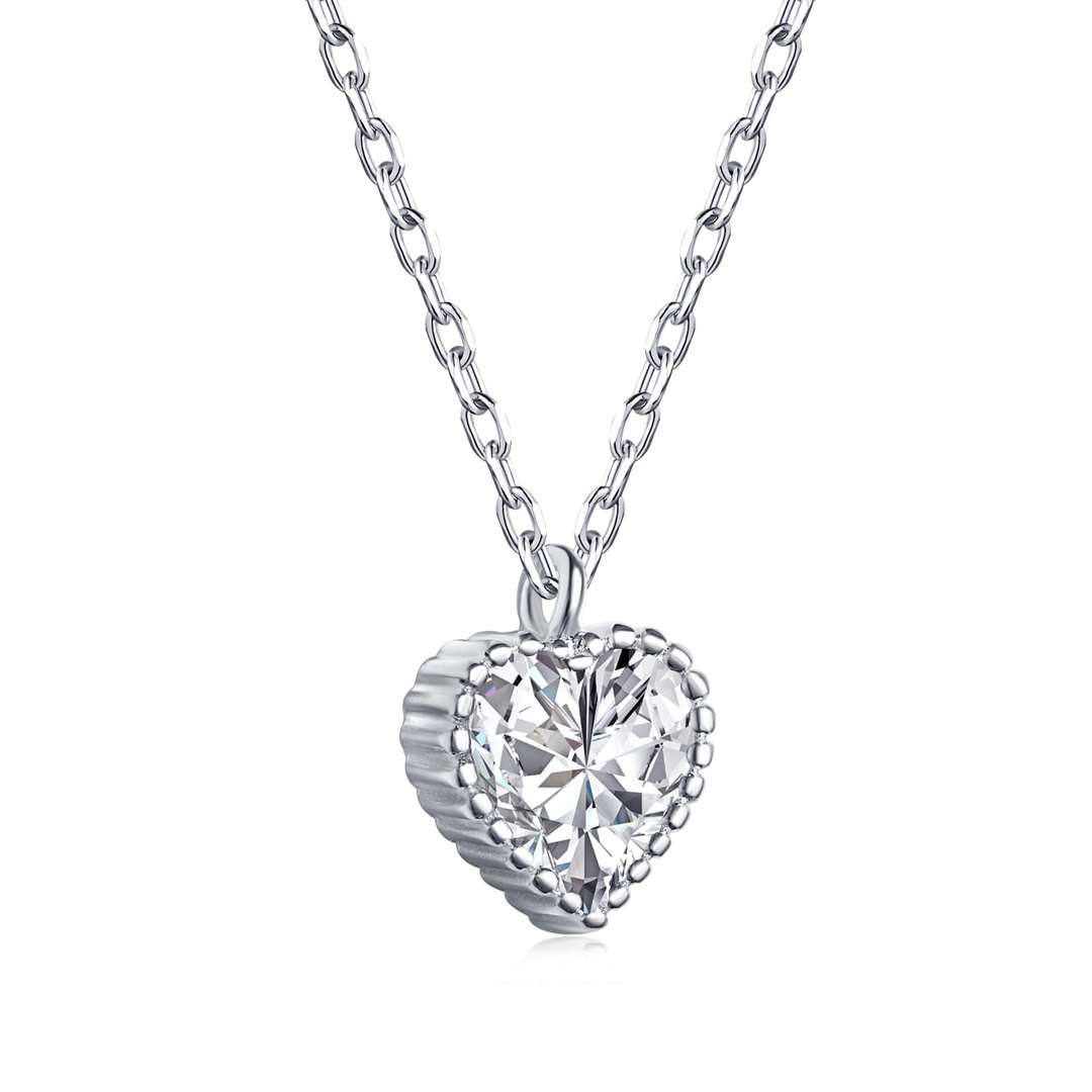 [Amore Jewelry]Ornate Heart Shape Necklace