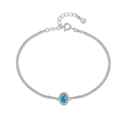 [Amore Jewelry]Exquisite Oval Shape Bracelet