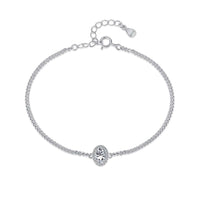 [Amore Jewelry]Exquisite Oval Shape Bracelet
