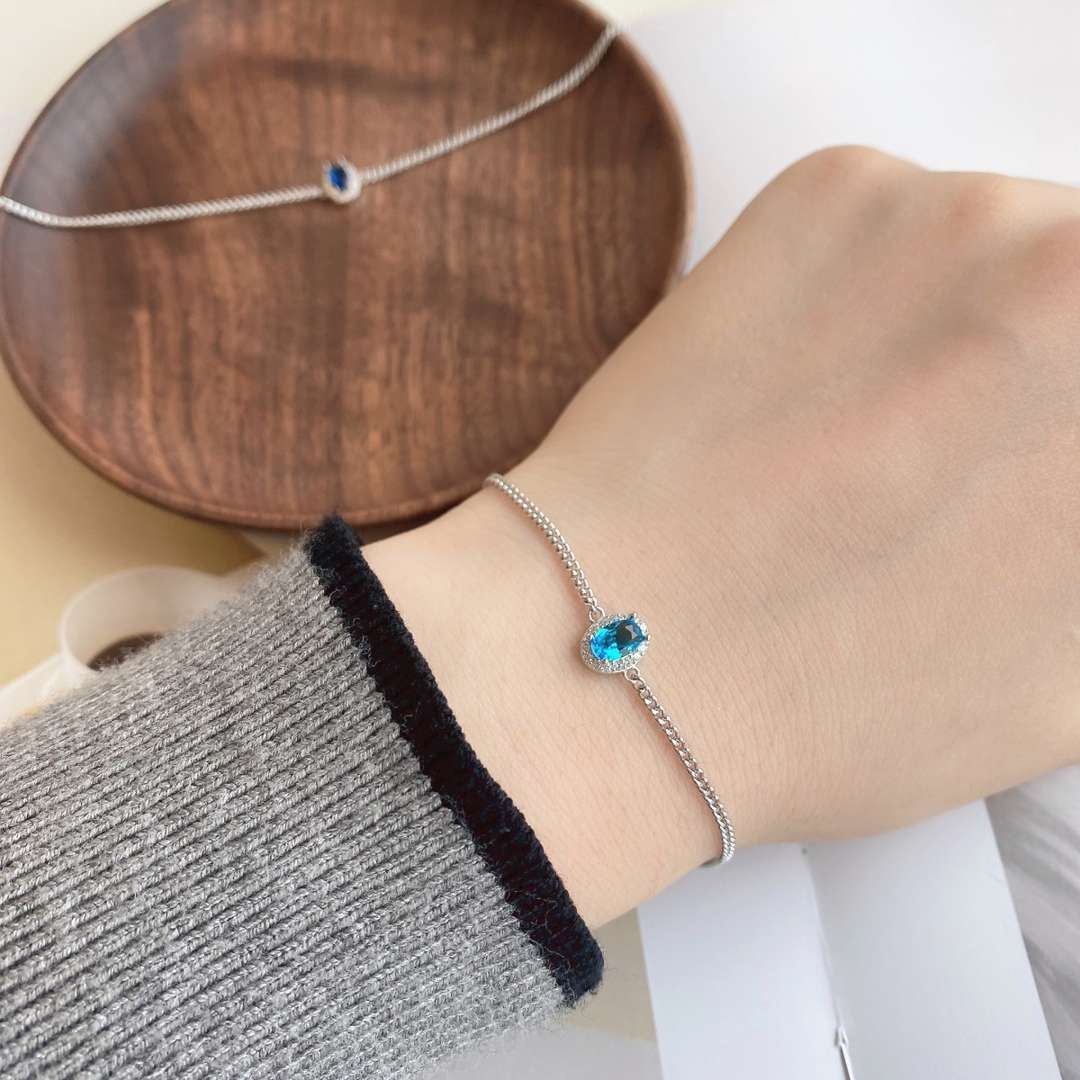 [Amore Jewelry]Exquisite Oval Shape Bracelet