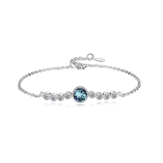 [Amore Jewelry]Luxurious Heart Of The Ocean Bracelet