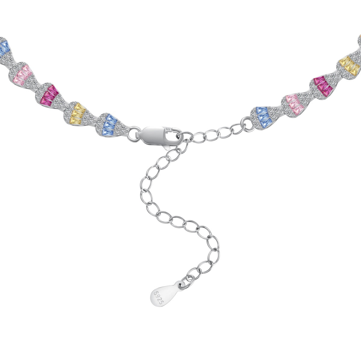 [Amore Jewelry]Radiant Colorful Rainbow Necklace