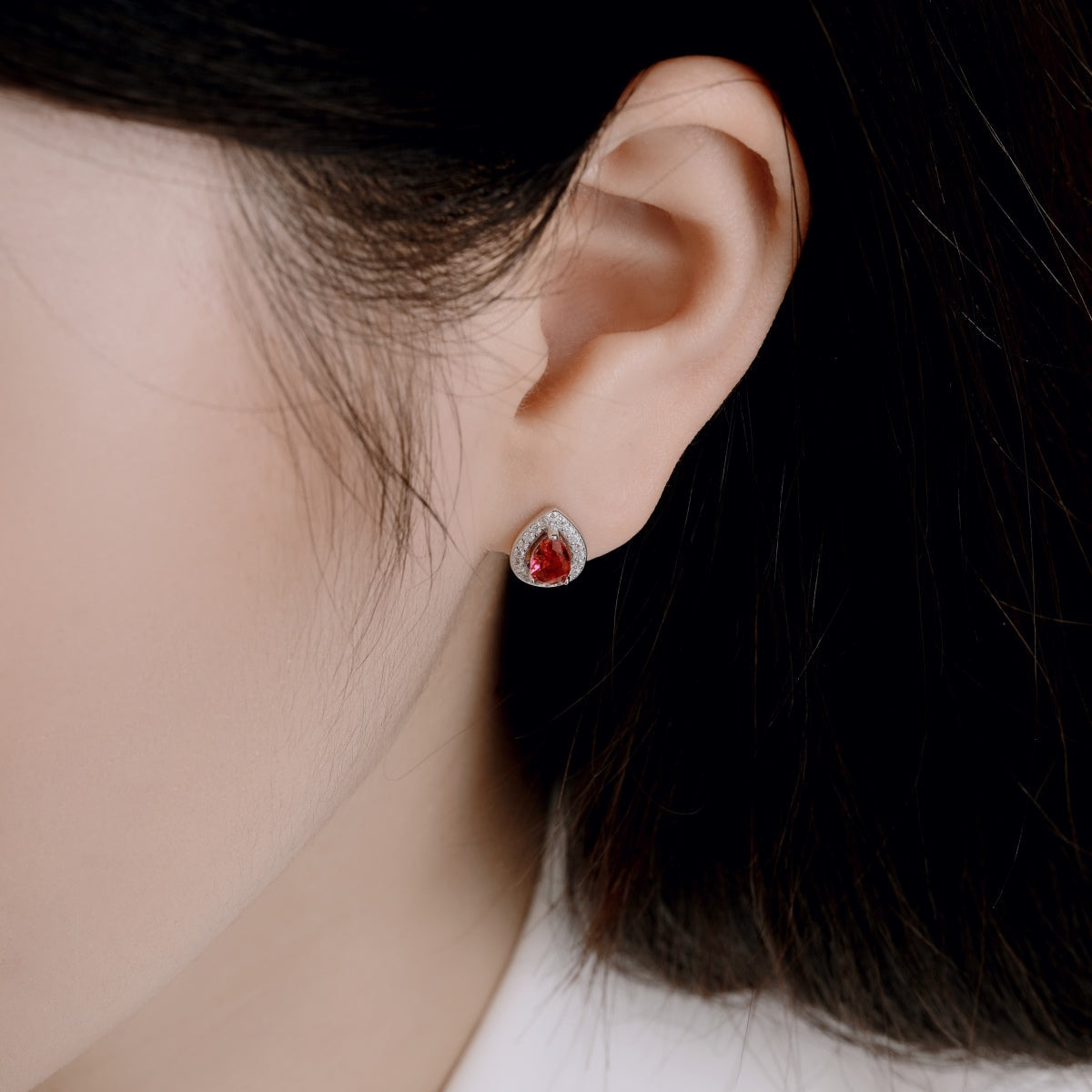 [Amore Jewelry]Luxurious Water Drop Shape Earrings