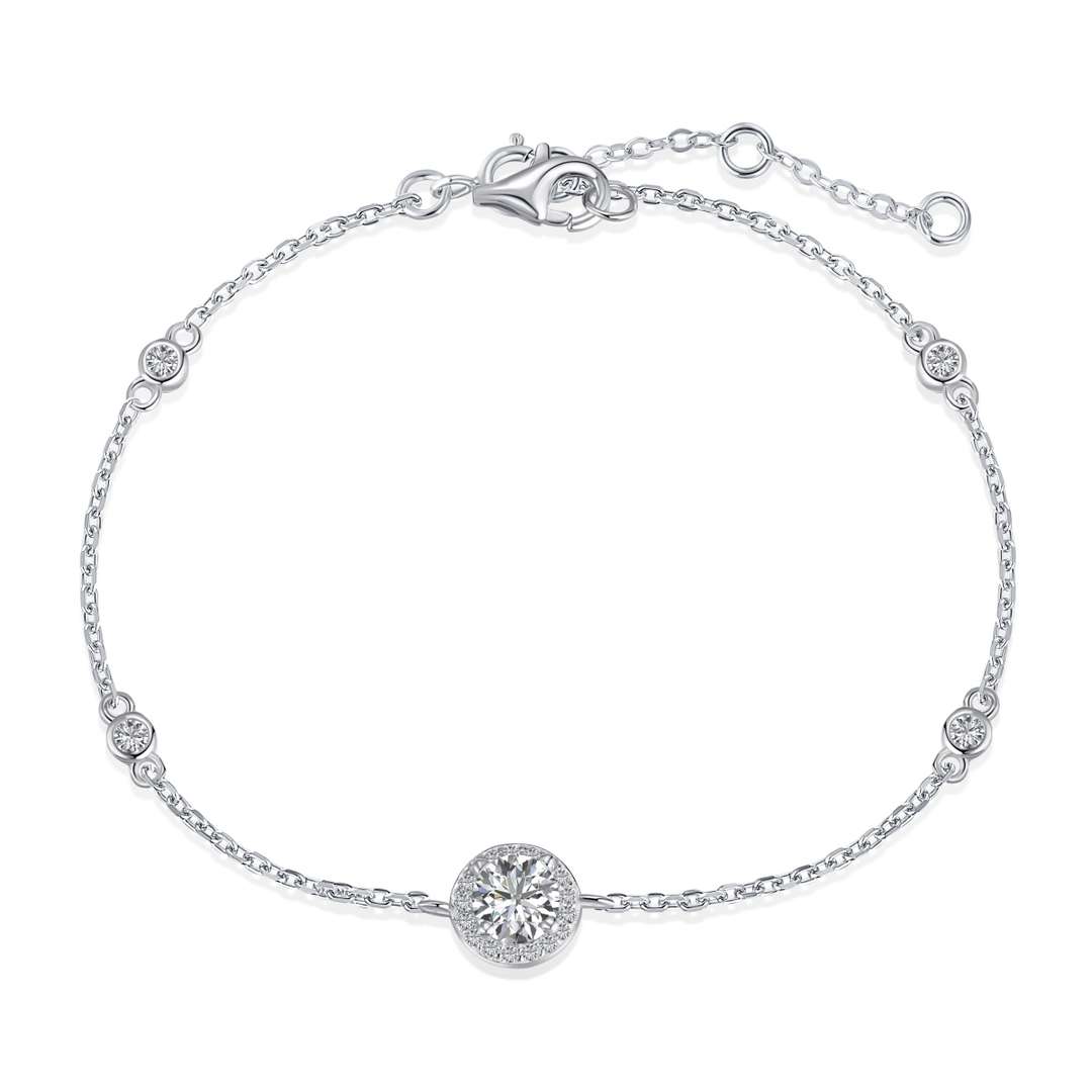 [Amore Jewelry]Dazzling Round Cut Shape Bracelet