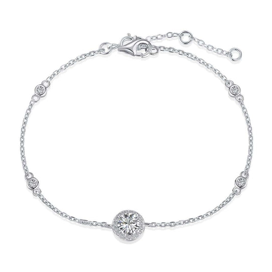 [Amore Jewelry]Dazzling Round Cut Shape Bracelet
