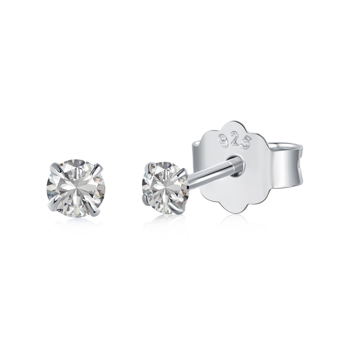 [Amore Jewelry]Delicate Solitaire Earrings