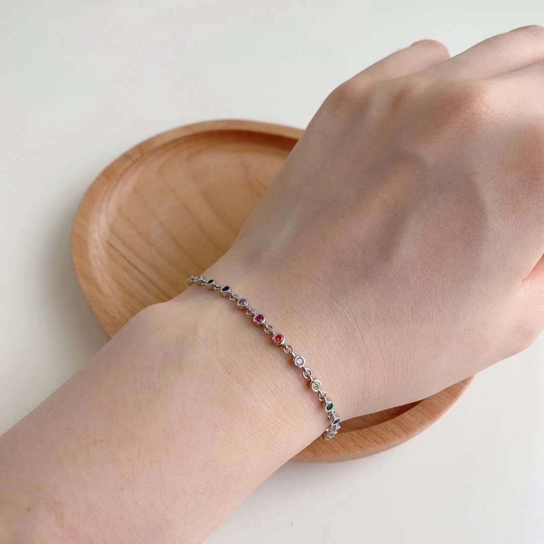 [Amore Jewelry]Colorful Bead Array Bracelet