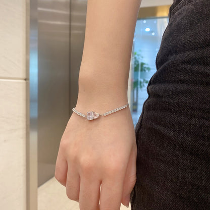 [Amore Jewelry]Dazzling Unique Multi Shape Lover Bracelet