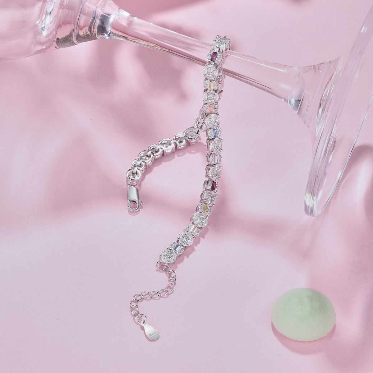 [Amore Jewelry]Dazzling Radiant Multi Cut Daily Bracelet