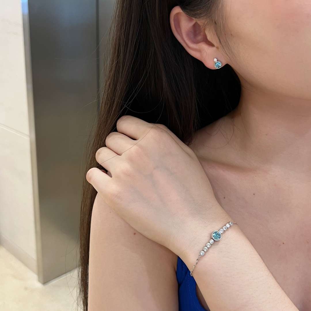 [Amore Jewelry]Luxurious Heart Of The Ocean Bracelet