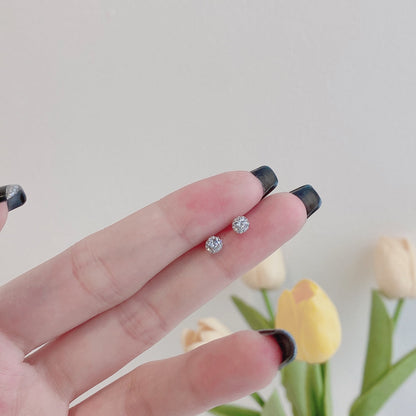 [Amore Jewelry]Sparkling Colorful Round Shape Earrings