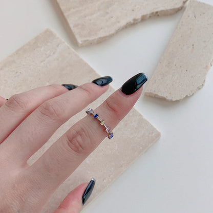 [Amore Jewelry]Unique Trapezoid Cut Daily Ring