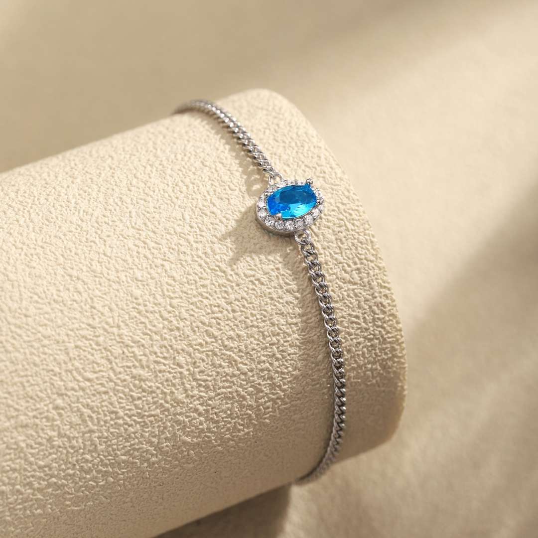 [Amore Jewelry]Exquisite Oval Shape Bracelet