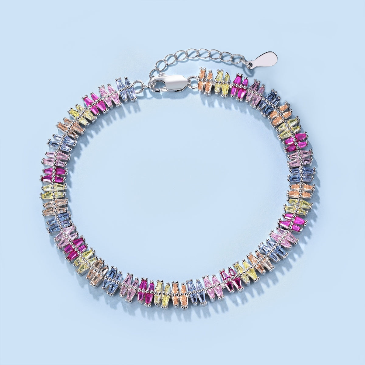[Amore Jewelry]Sparkling Exquisite Multi Cut Party Bracelet