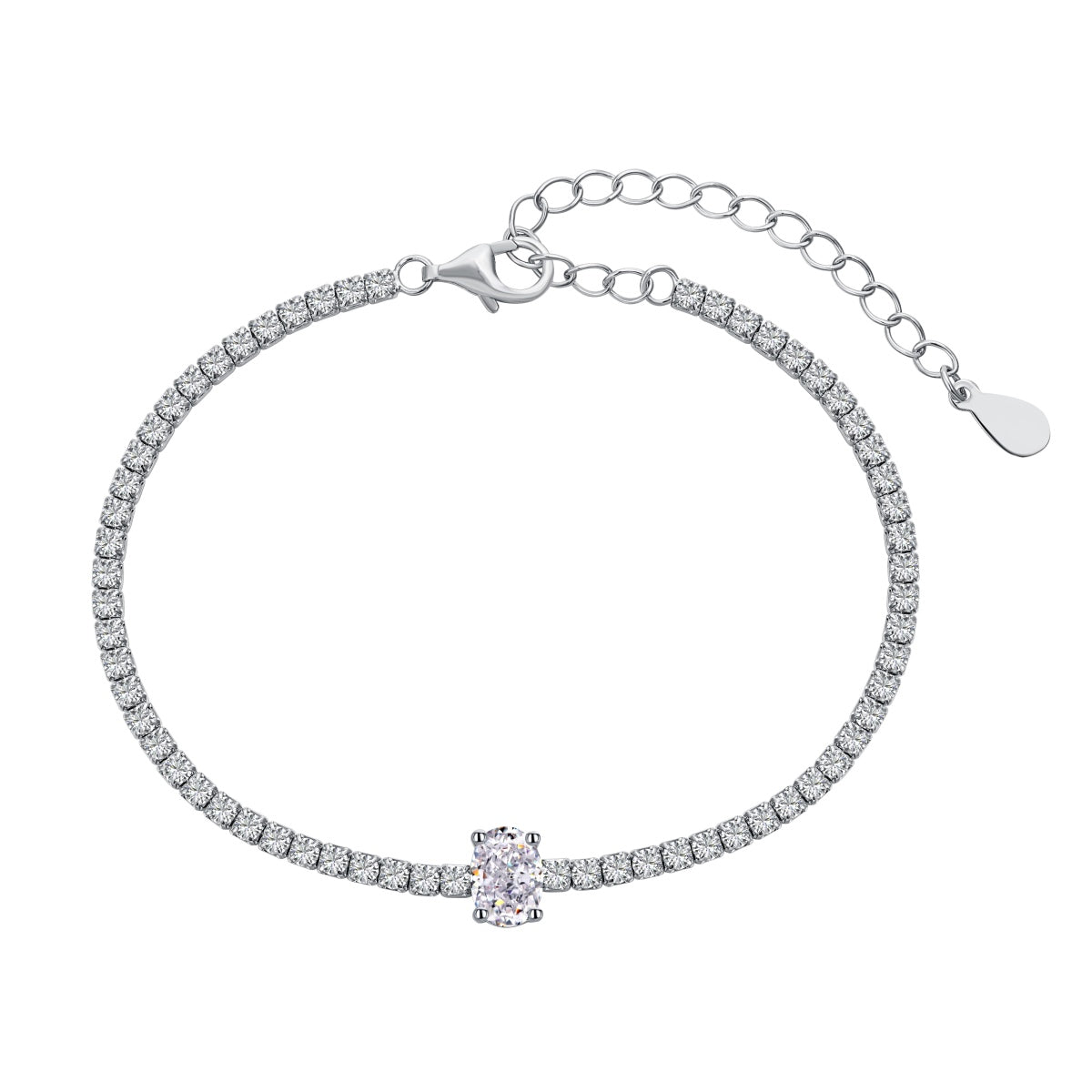[Amore Jewelry]0.75 Carat Exquisite Oval Cut Daily Bracelet