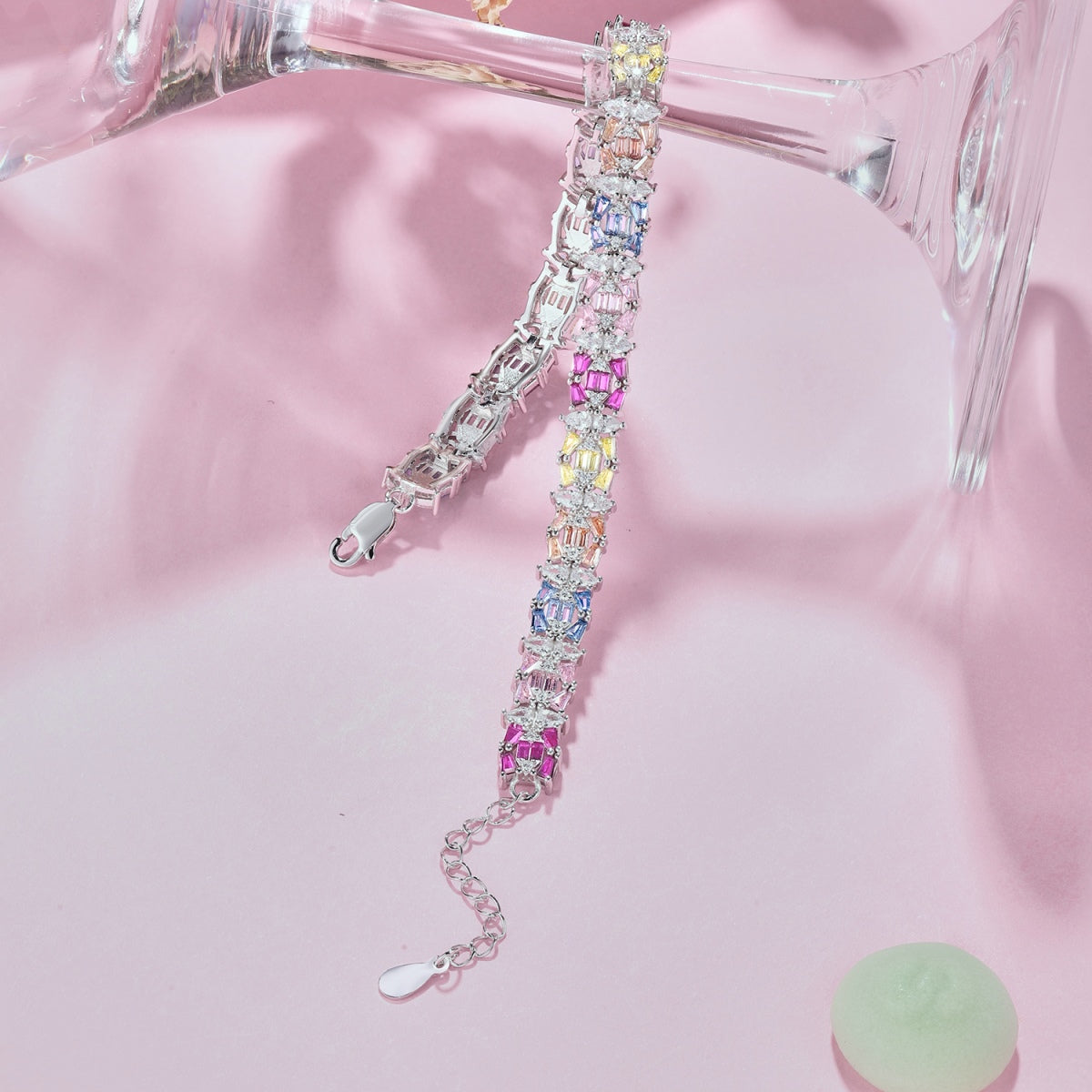 [Amore Jewelry]Delicate Colorful Multi Cut Party Bracelet