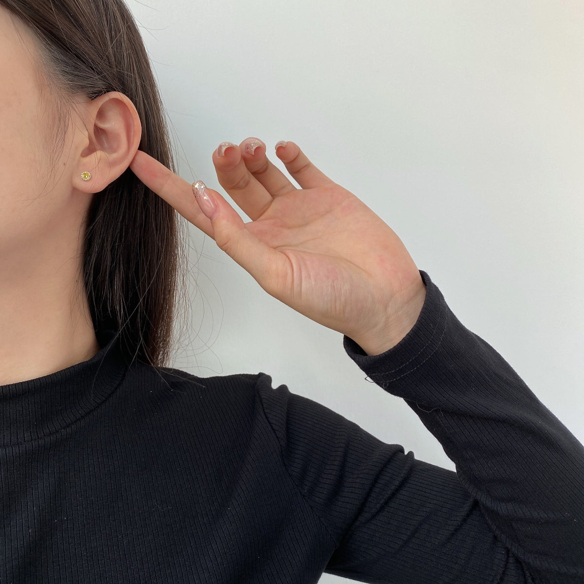[Amore Jewelry]Sparkling Colorful Round Shape Earrings