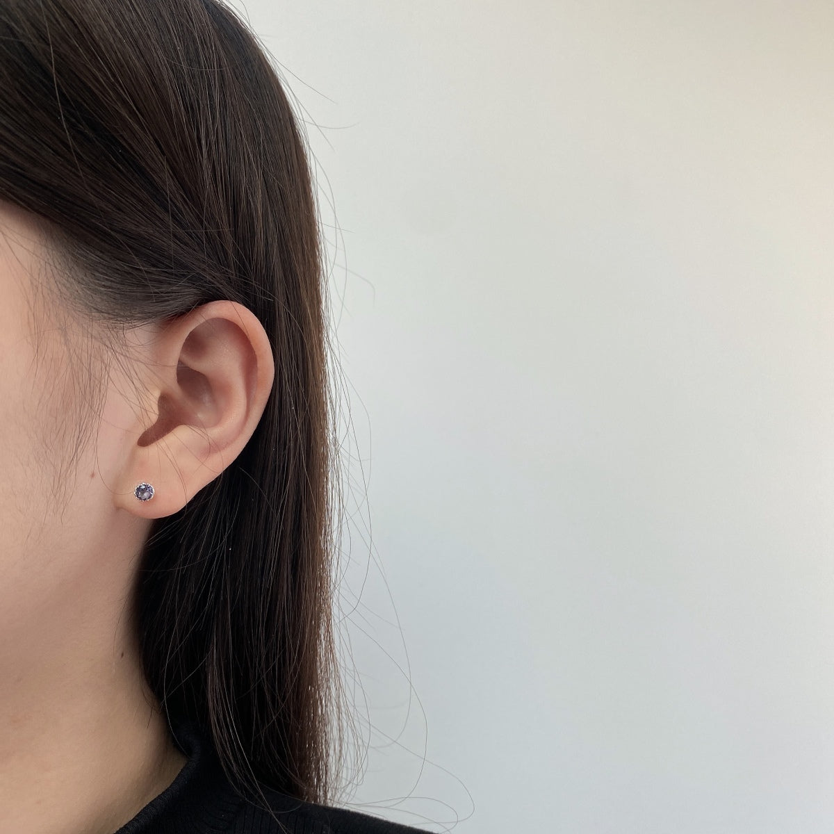 [Amore Jewelry]Sparkling Colorful Round Shape Earrings