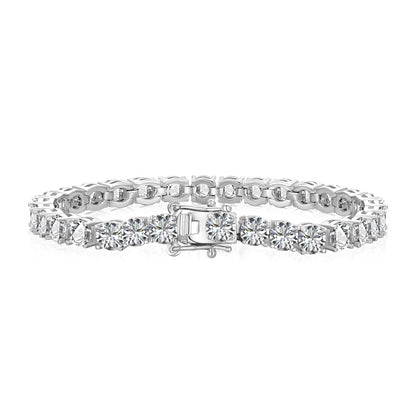 [Amore Jewelry]Ornate Sparkling Round Cut Wedding Bracelet
