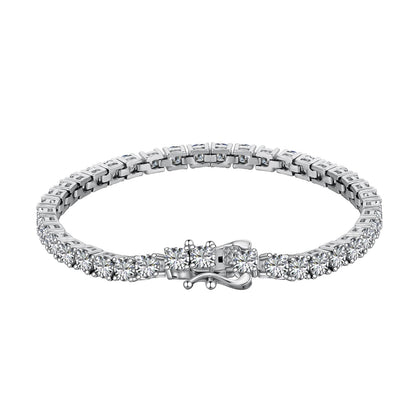 [Amore Jewelry]Luxurious Ornate Round Cut Tennis Bracelet