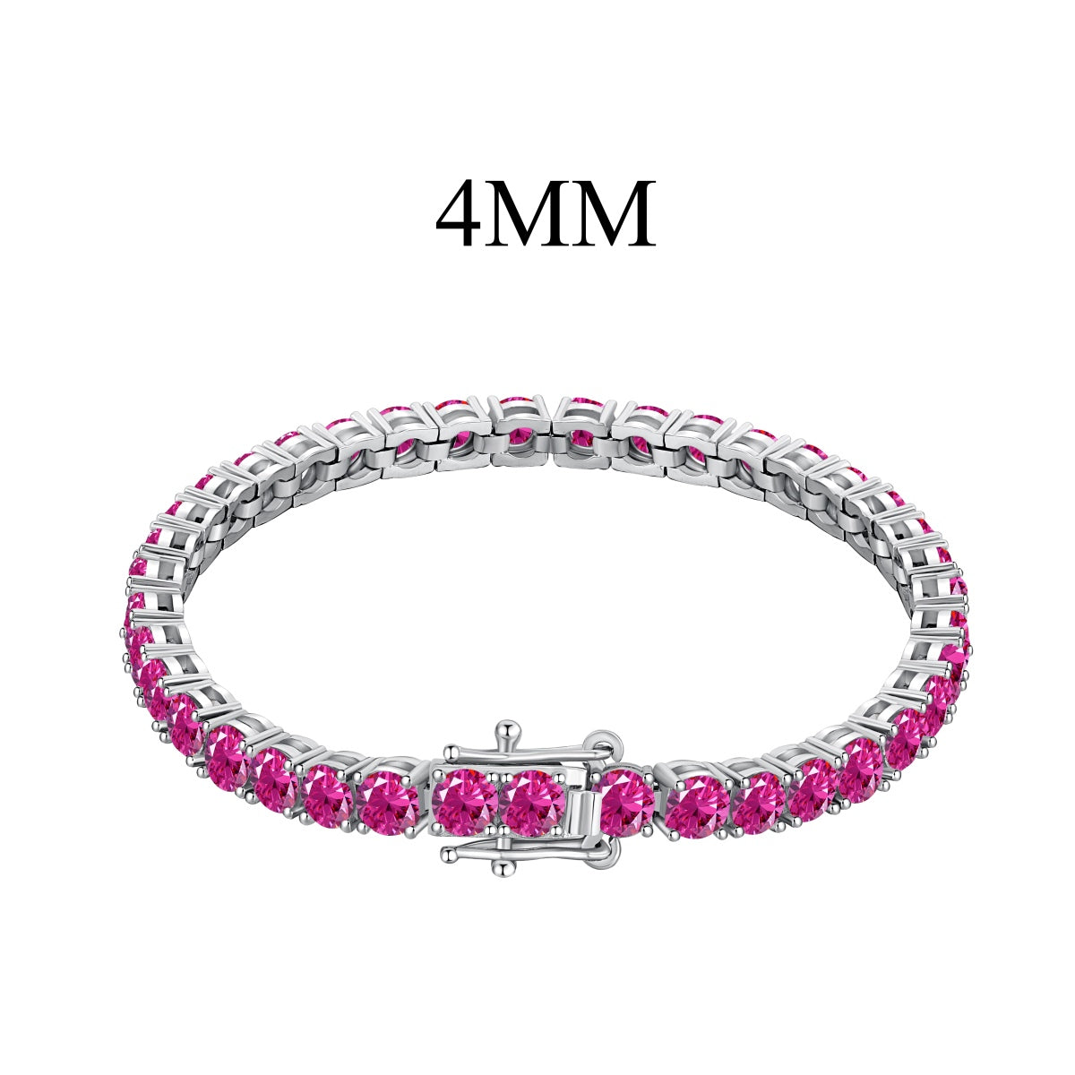 [Amore Jewelry]Radiant Colorful Round Cut Party Bracelet