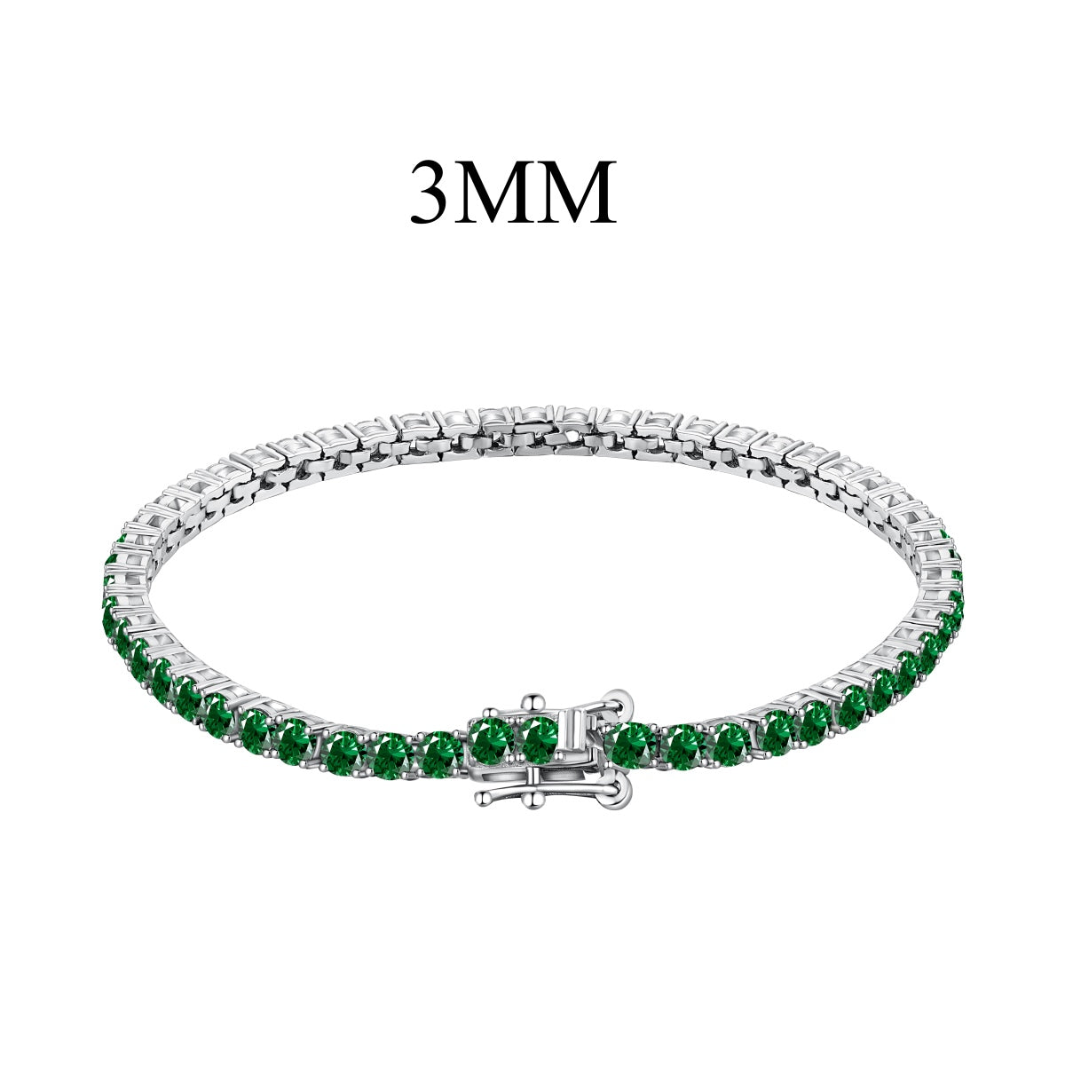 [Amore Jewelry]Radiant Colorful Round Cut Party Bracelet