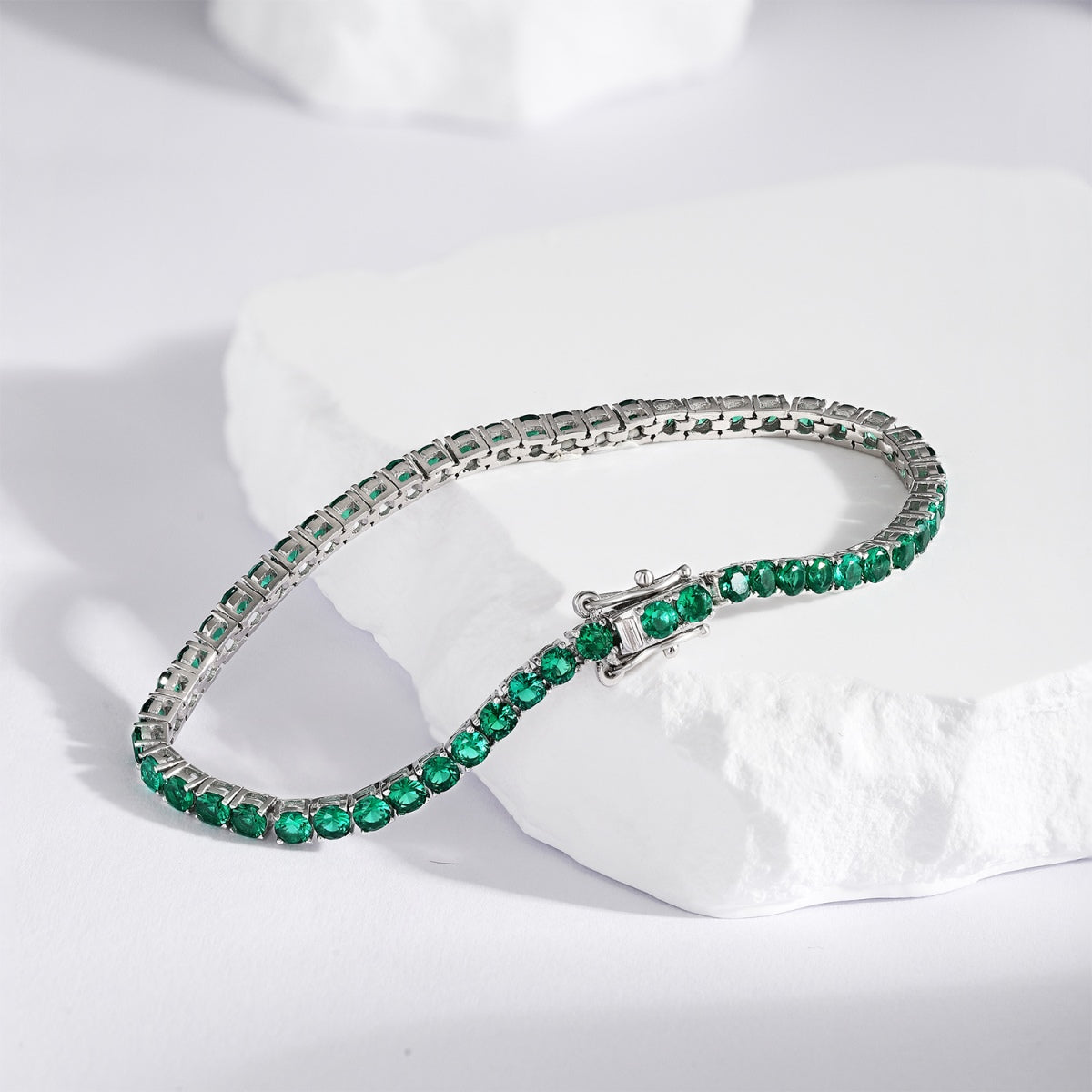 [Amore Jewelry]Radiant Colorful Round Cut Party Bracelet