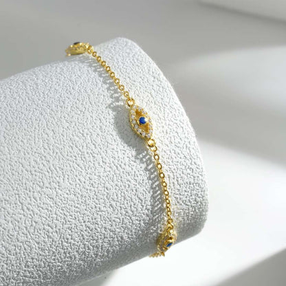 [Amore Jewelry]Evil Eye Shape Pendent Necklace