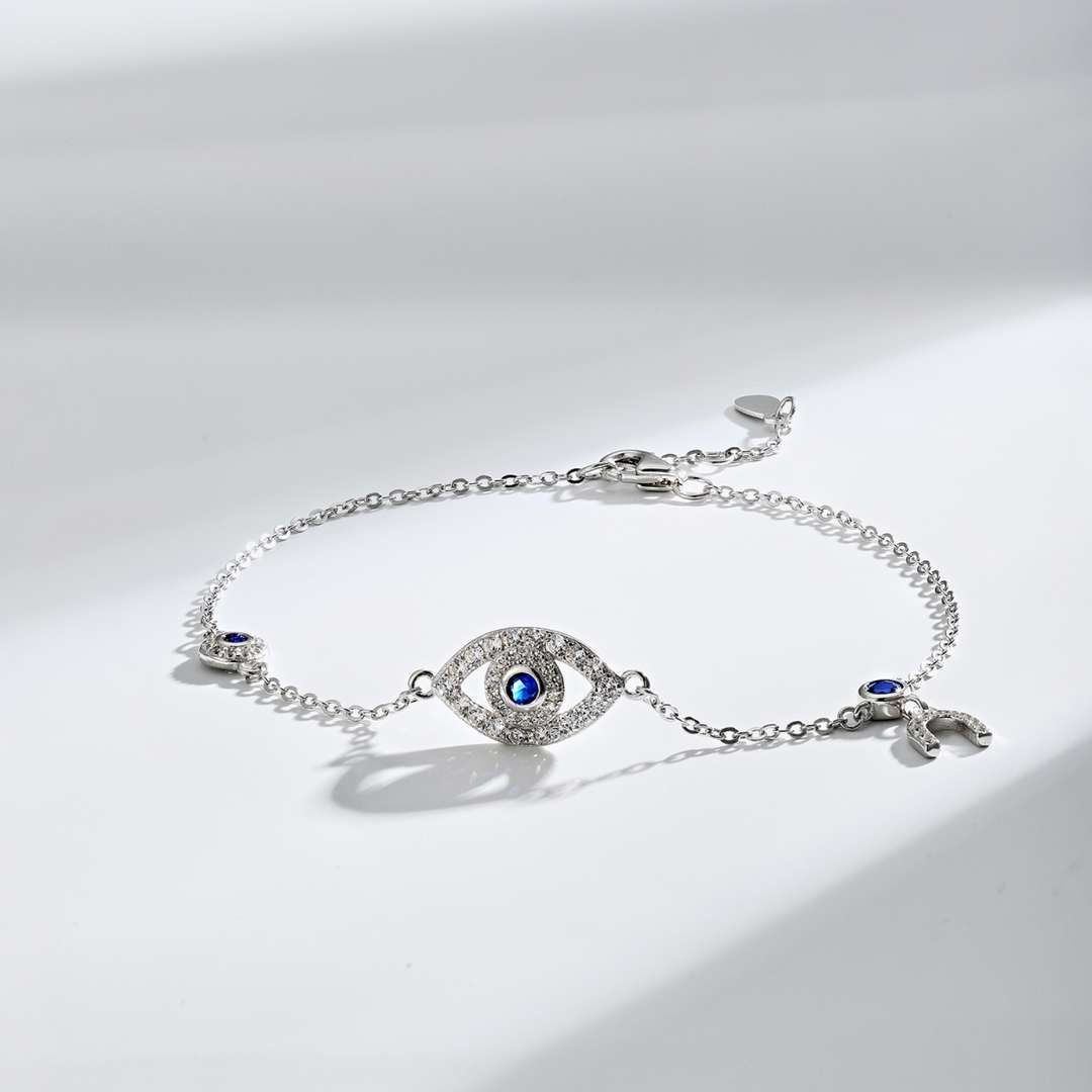 [Amore Jewelry]Dainty Eye Shape Necklace