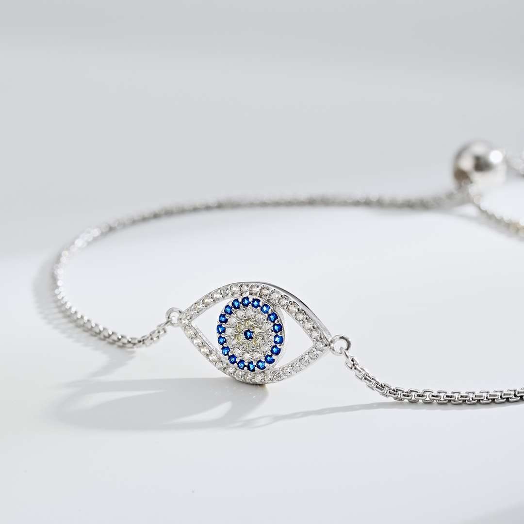[Amore Jewelry]Dazzling Eye Shape Necklace