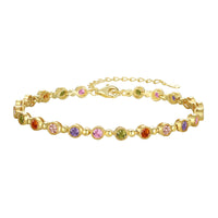 [Amore Jewelry]Sparkling Exquisite Round Cut Party Bracelet