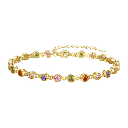 [Amore Jewelry]Sparkling Exquisite Round Cut Party Bracelet