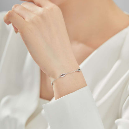 [Amore Jewelry]Evil Eye Shape Pendent Necklace