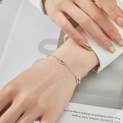 [Amore Jewelry]Evil Eye Shape Pendent Necklace