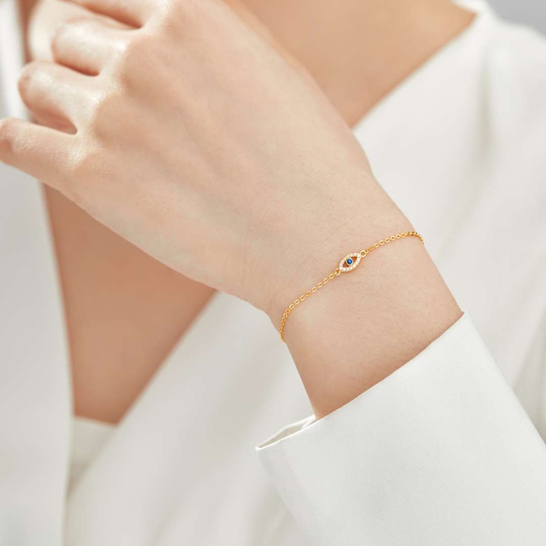 [Amore Jewelry]Evil Eye Shape Necklace