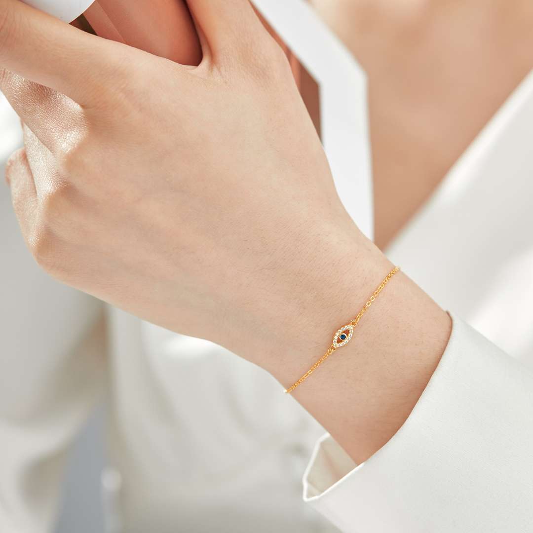 [Amore Jewelry]Evil Eye Shape Necklace